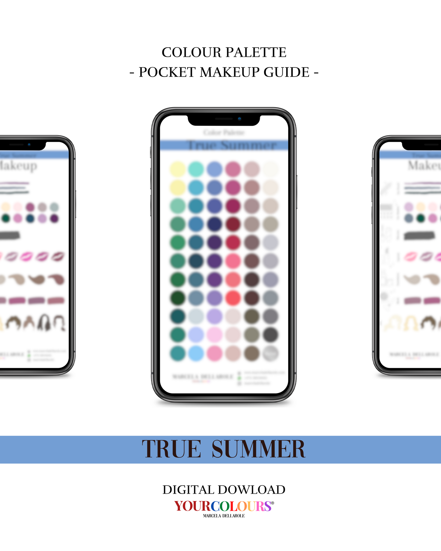 COLOR PALETTE - True Summer Pocket Makeup Guide