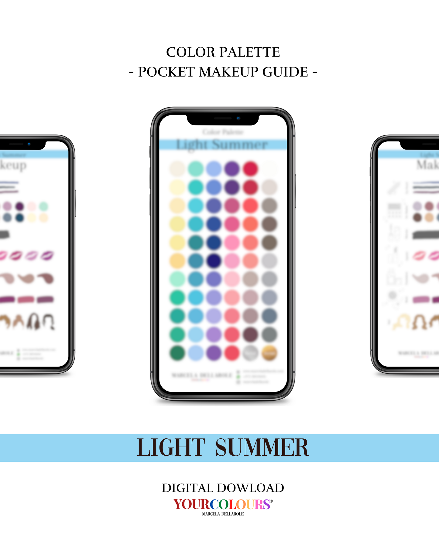 COLOR PALETTE - Light Summer Pocket Makeup Guide