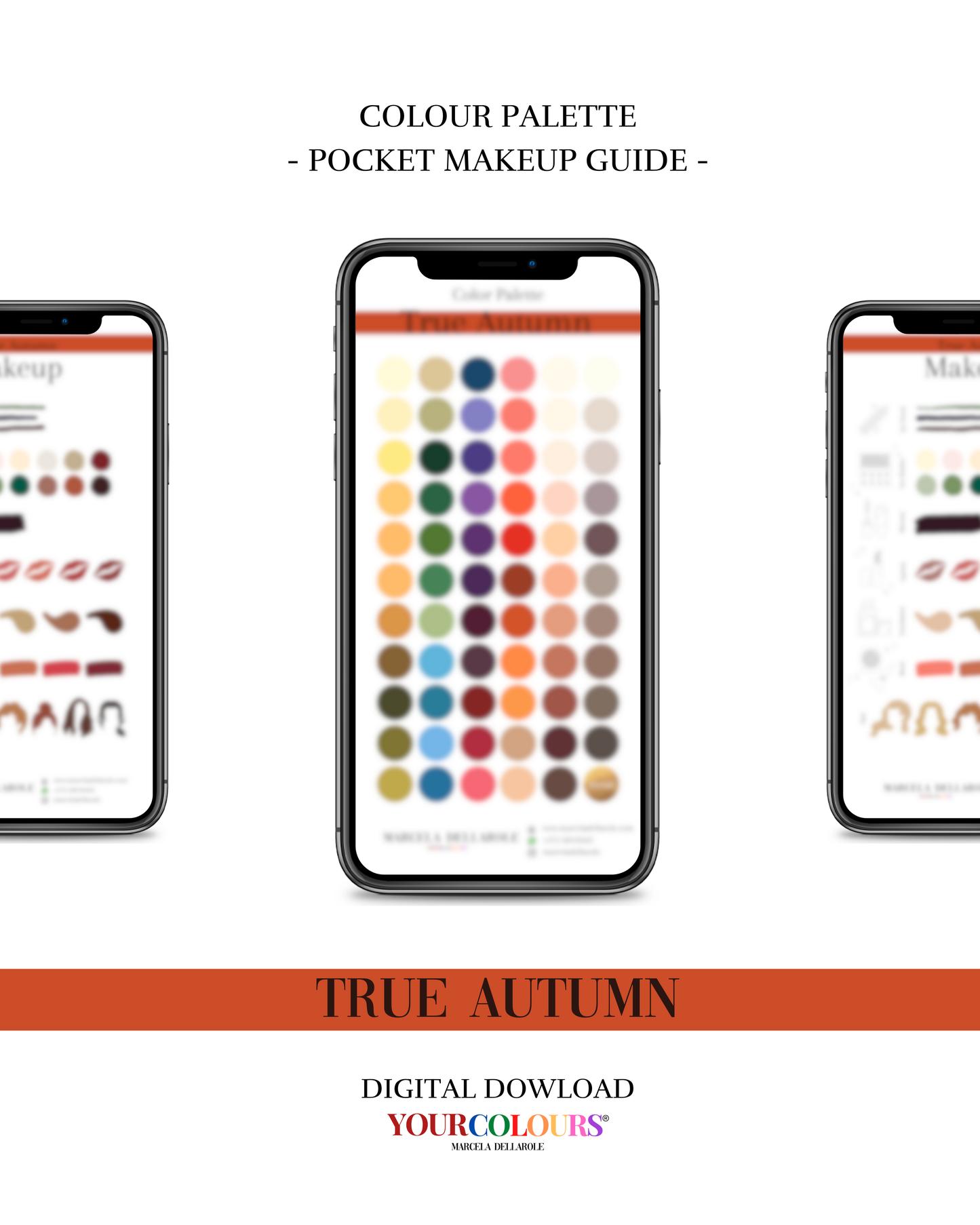 COLOR PALETTE - True Autumn Pocket Makeup Guide