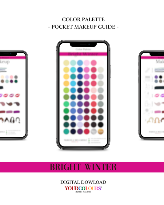 COLOR PALETTE - Bright Winter Pocket Makeup Guide